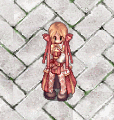 의상 빨간색 리본