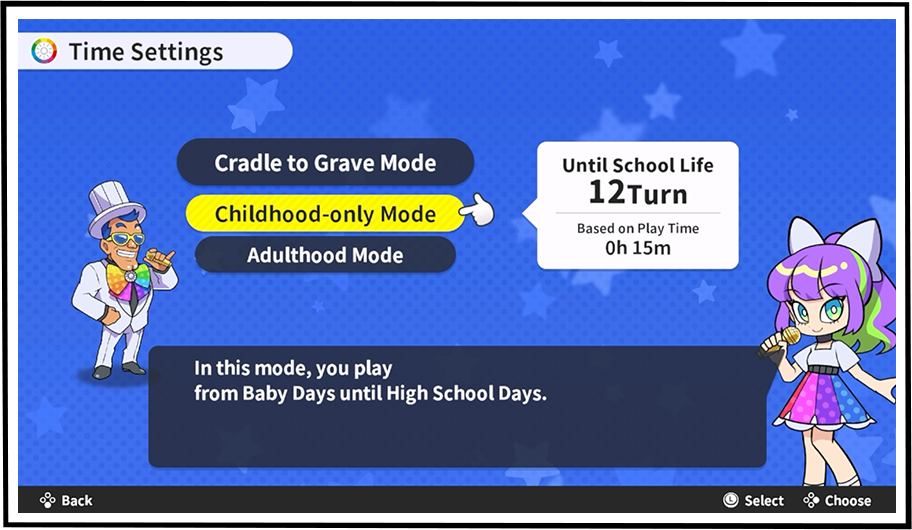 Switch up your play style depending on the time or goal!