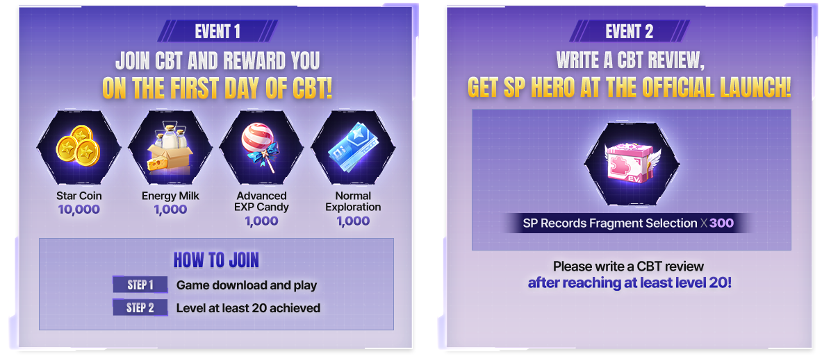 CBT EVENT1, CBT EVENT2