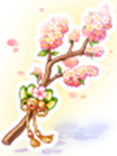 의상 벚꽃가지 이미지